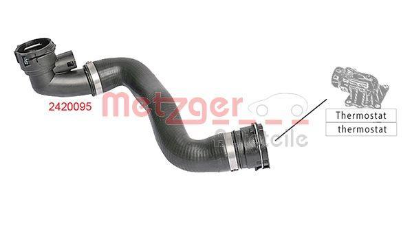 Durite de radiateur (Durite de refroidissement) METZGER ref. 2420095